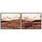 Stupell Industries Mauve Mesa Abstract Landscape 2 pc Framed Giclee Wall Art Set Design by Haley Knighten